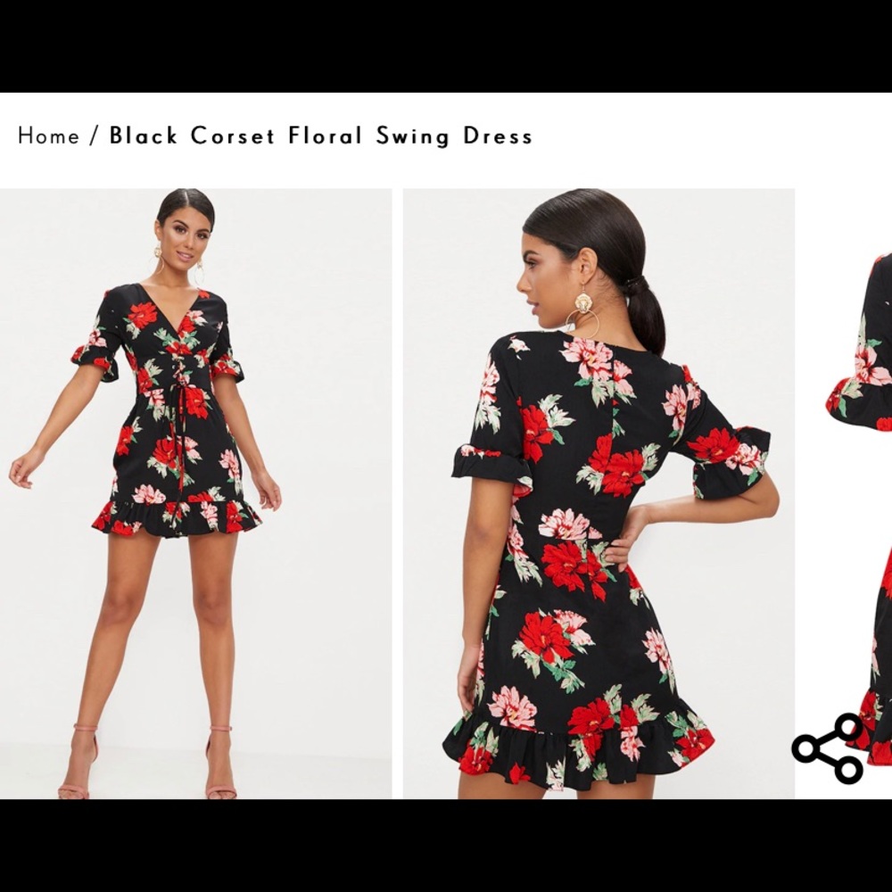 PrettyLittleThings floral dress